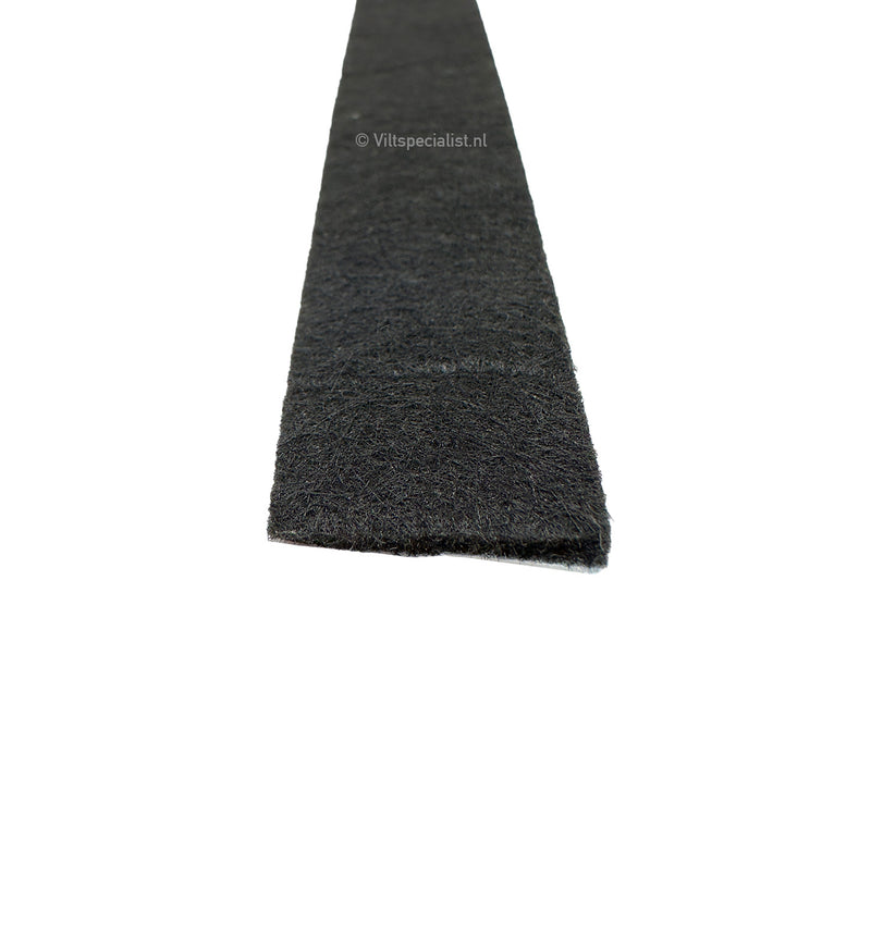 Viltstrook Zelfklevend Meubelvilt Plakvilt Zwart Breedte 2 cm 3mm Dik