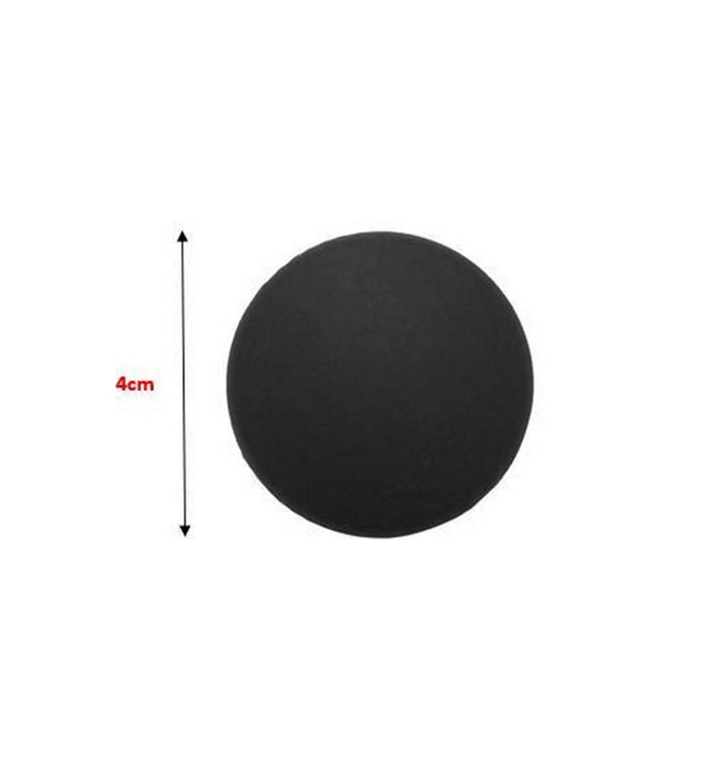Deurstopper/Buffer Zelfklevend | 4cm Dia Zwart | 1 Stuk
