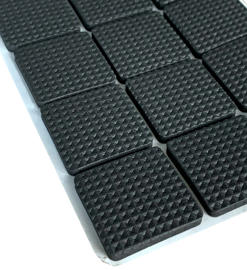 Meubelvilt Plakvilt Antislip Zwart vierkant 15 stuks Anti-slip mat