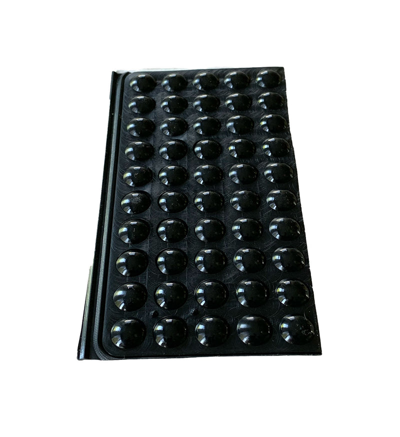 Zelfklevende stootdopjes deurstoppers | deurbuffers 8mm dia Zwart - 50 stuks